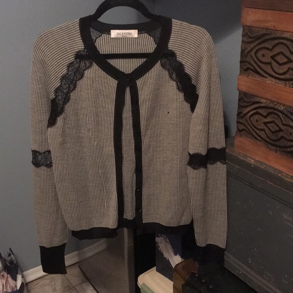 Valentino Lace Cardigan